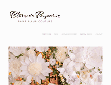 Tablet Screenshot of blomespaperie.com